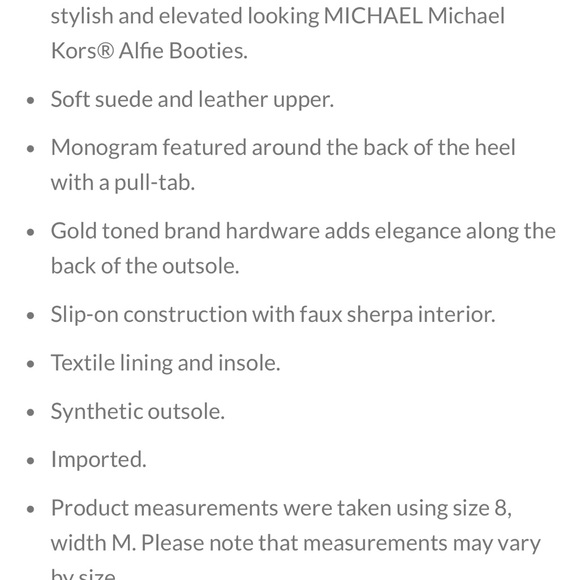 New Michael Kors Alfie Pink Fawn Rose Gold Suede Monogram Boot - Picture 15 of 15